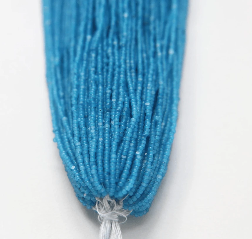 11/0 Charlotte Cut Seed Bead- Opal Caribbean Blue *10g Hank* Charlotte Cut Seedbeads