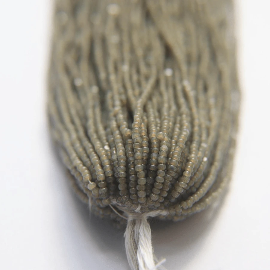 11/0 Charlotte Cut Seed Bead- Opal Grey *10g Hank* Charlotte Cut Seedbeads