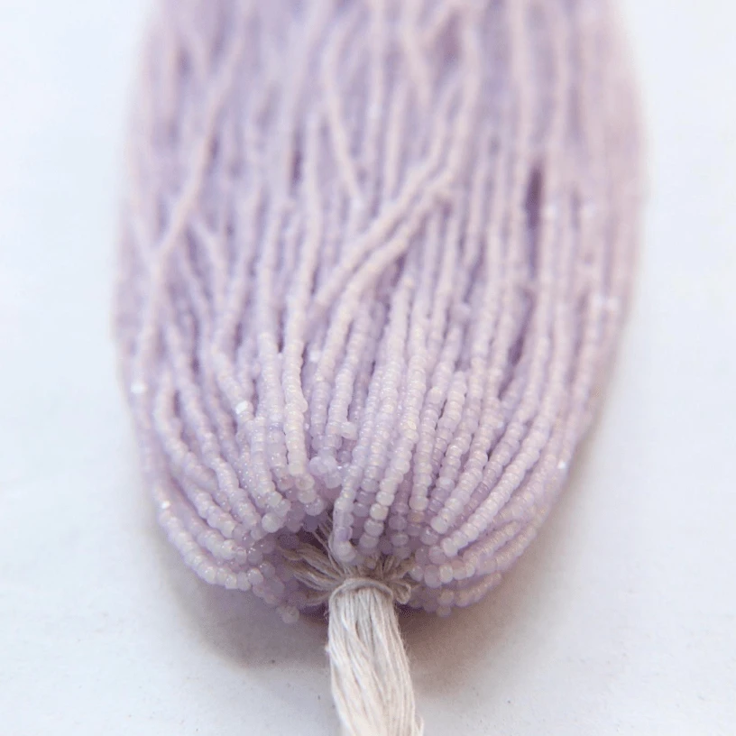 11/0 Charlotte Cut Seed Bead- Opal Light Violet *10g Hank* Charlotte Cut Seedbeads