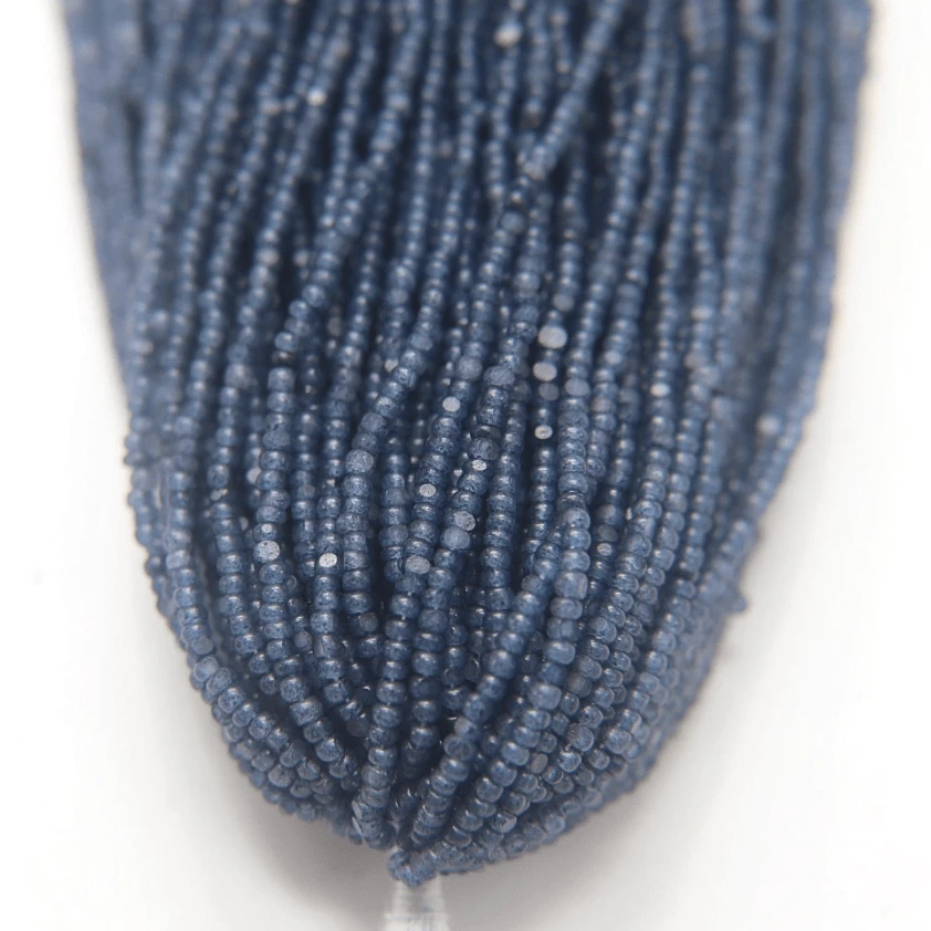 11/0 Charlotte Cut Seed Bead- Opal Montana Blue *10g Hank* Charlotte Cut Seedbeads