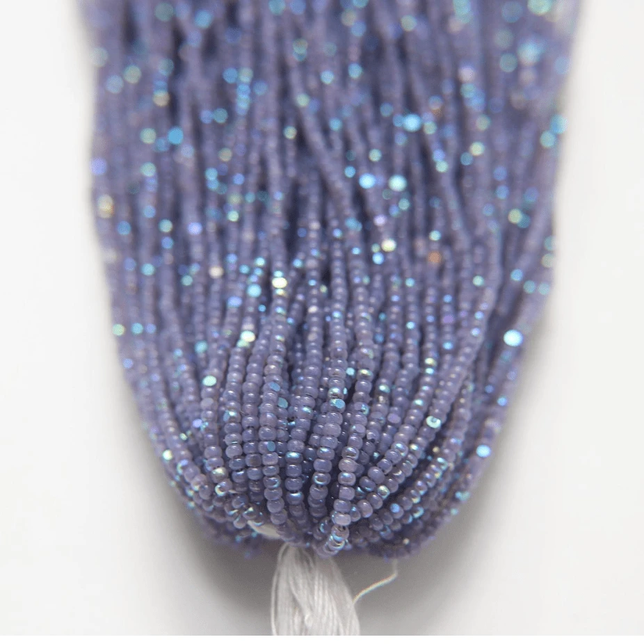11/0 Charlotte Cut Seed Bead- Opal Neon Purple Aurore Boreale PREMIUM *10g Hank* Charlotte Cut Seedbeads
