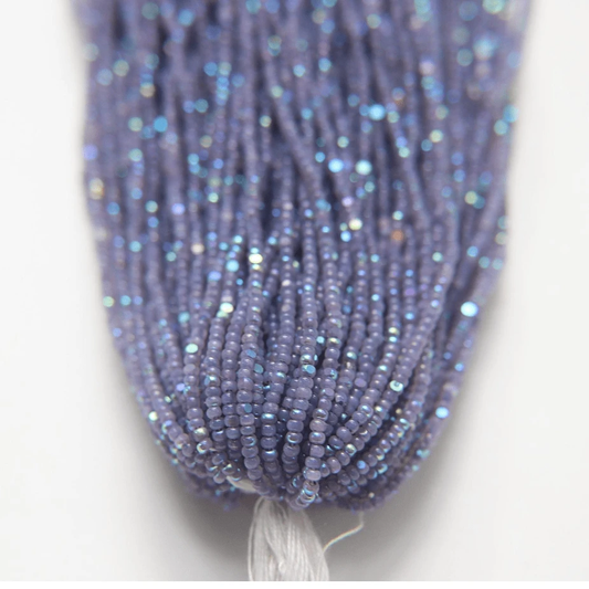11/0 Charlotte Cut Seed Bead- Opal Neon Purple Aurore Boreale PREMIUM *10g Hank* Charlotte Cut Seedbeads