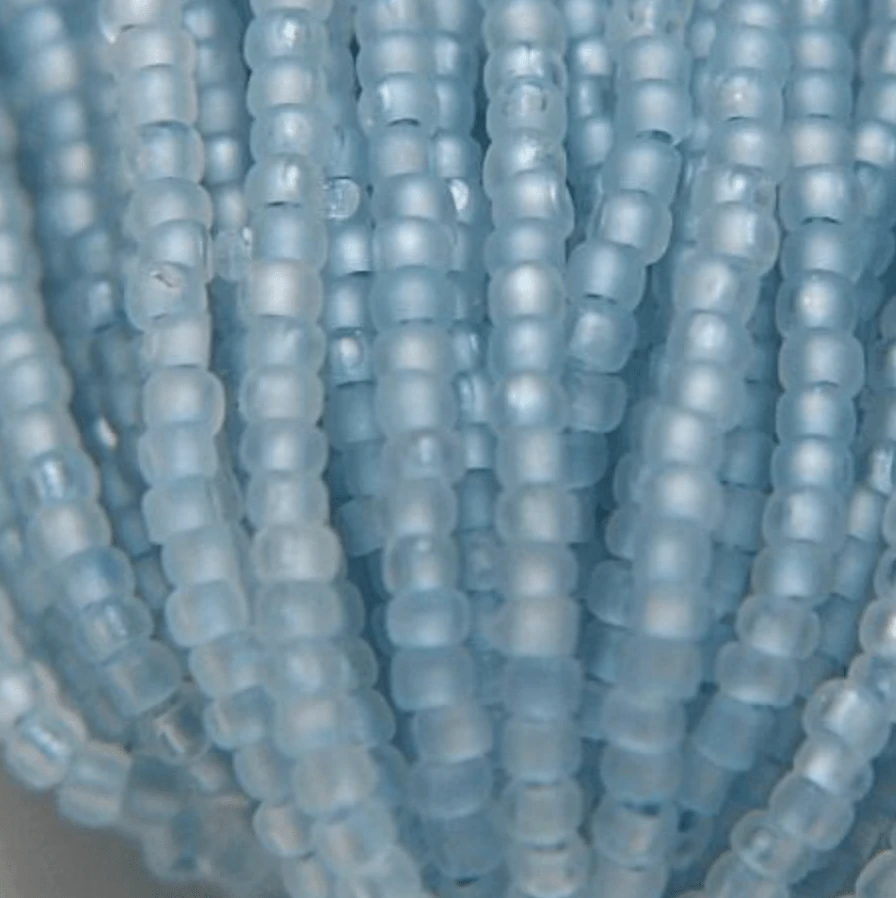 11/0 Charlotte Cut Seed Bead- Opal Pearl Silver Lined Baby Blue *10g* Charlotte Cut Seedbeads