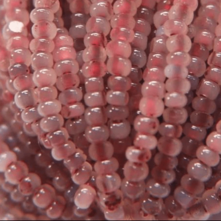 11/0 Charlotte Cut Seed Bead- Opal Plum Pink *10g Hank* Charlotte Cut Seedbeads