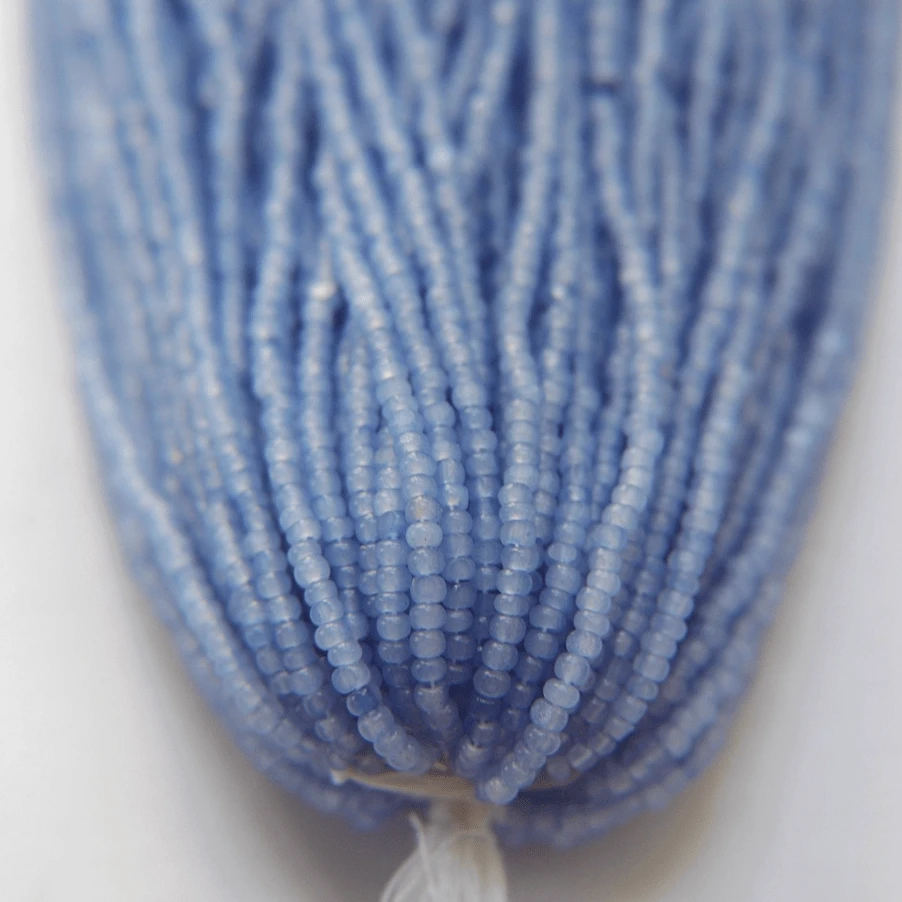 11/0 Charlotte Cut Seed Bead- Opal Sky Blue *10g Hank* Charlotte Cut Seedbeads