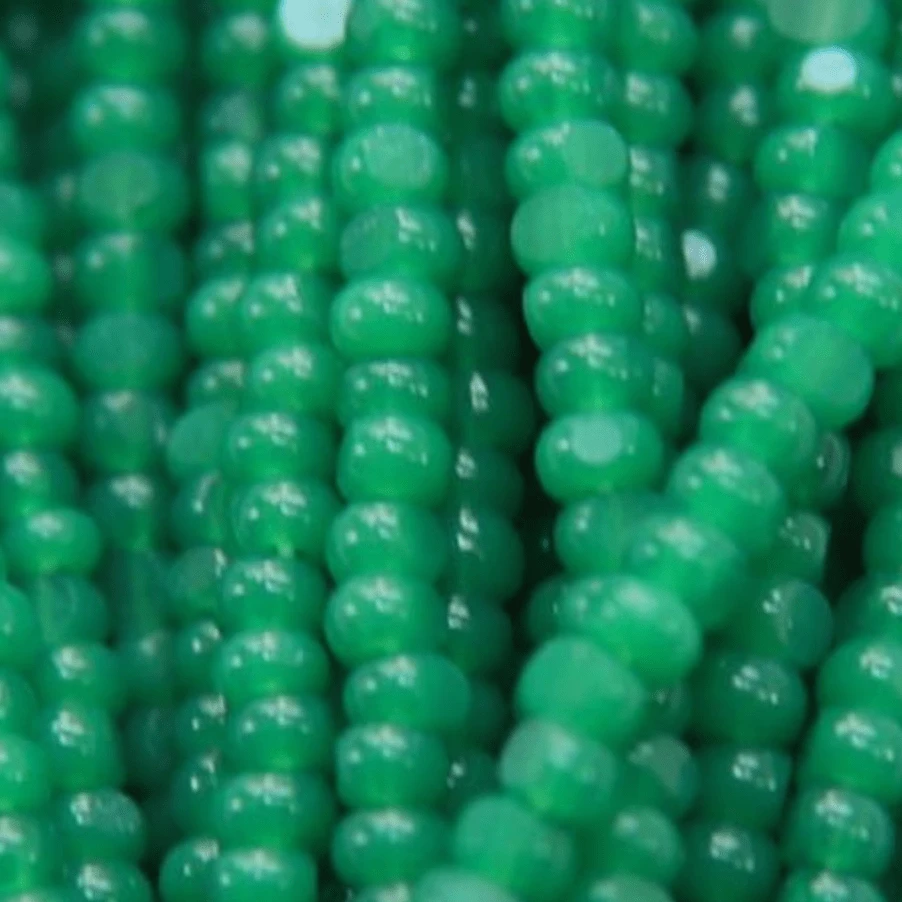 11/0 Charlotte Cut Seed Bead - Opal Spring Green *10g Hank* Charlotte Cut Seedbeads