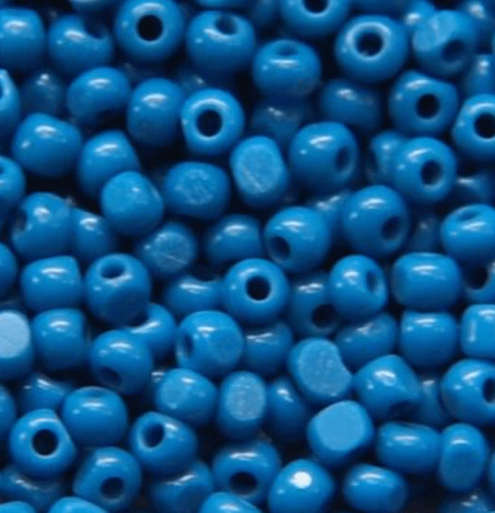 11/0 Charlotte Cut Seed Bead- Opaque Dark Medium Blue *10g Hank* Charlotte Cut Seedbeads