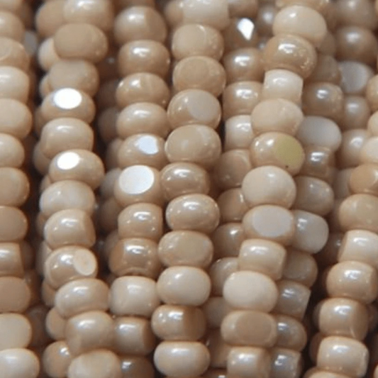 11/0 Charlotte Cut Seed Bead- Premium Cream Light Silk Beige Tan *10g Hank* Charlotte Cut Seedbeads