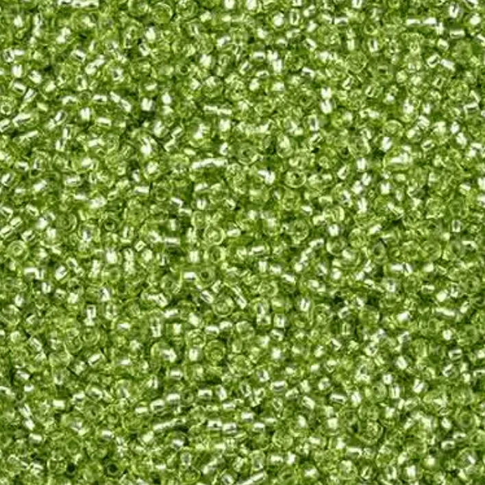 11/0 Green SOLGEL Transparent Silver lined Preciosa Seed Bead (22g) *NEW* 11/0 Preciosa Seed Beads