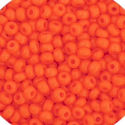 11/0 Orange Opaque Preciosa Seed Bead *HANK 11/0 Preciosa Seed Beads