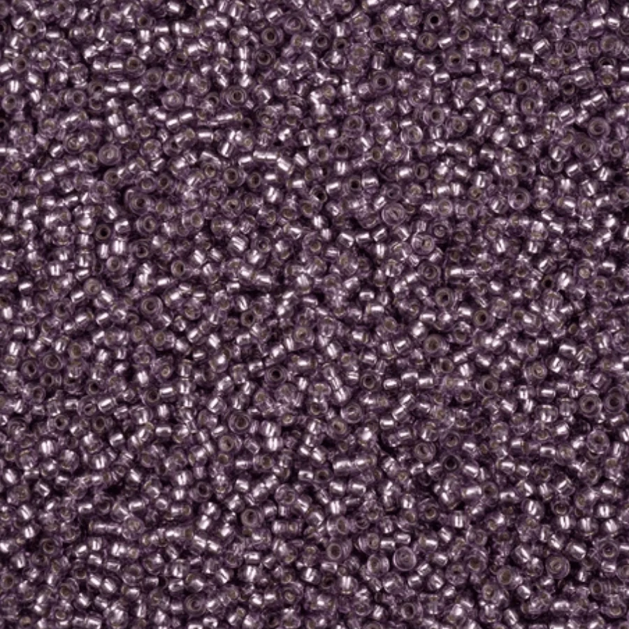 11/0 Orchid Purple SOLGEL Transparent Silver lined Preciosa Seed Bead (22g) *NEW* 11/0 Preciosa Seed Beads