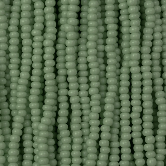 11/0 Robin Blue Chalk Solgel Opaque, Preciosa Seed Bead *Hank* 11/0 Preciosa Seed Beads