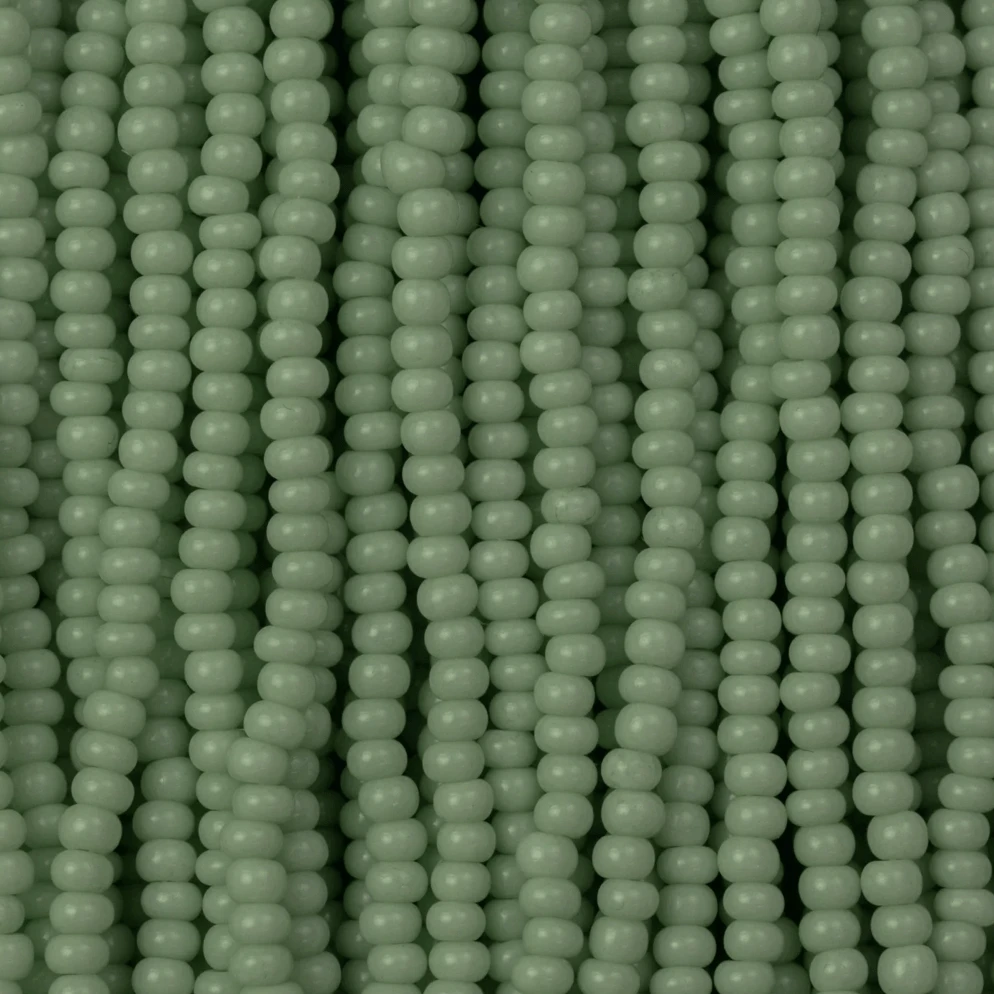 11/0 Robin Blue Chalk Solgel Opaque, Preciosa Seed Bead *Hank* 11/0 Preciosa Seed Beads