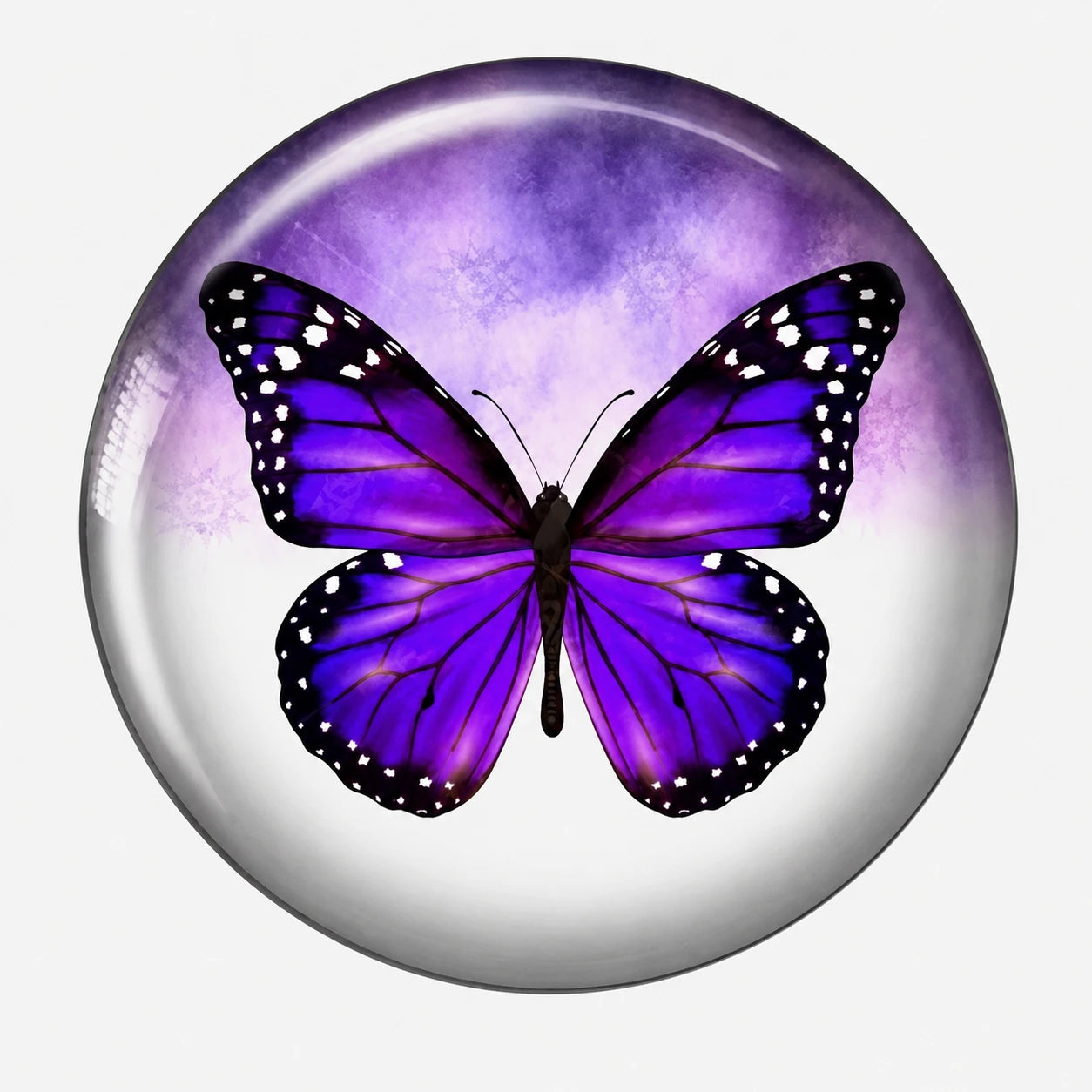 20mm Magic Purple Butterfly (Sold In Pair) Sundaylace Creations & Bling