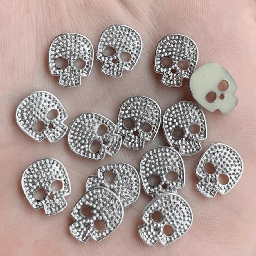 Silver Metallic Skull