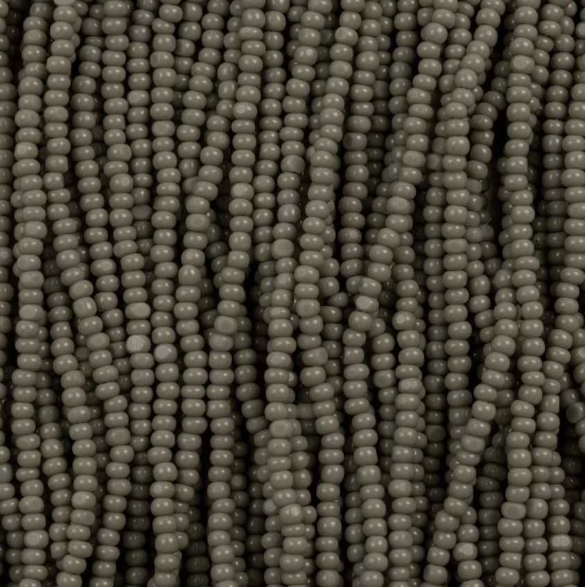 13/0 Charlotte Cut Czech Seed Bead- Opaque Grey*15g *NEW* Charlotte Cut Seedbeads