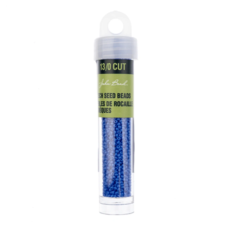 13/0 Charlotte Cut Czech Seed Bead - Opaque Light Royal Blue (13g VIAL) 13/0 Seedbeads