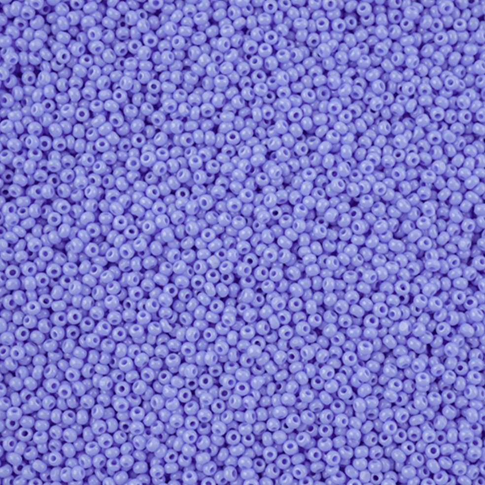 13/0 Charlotte Cut Czech Seed Bead - Pale Blue Opaque (13g VIAL) 13/0 Seedbeads
