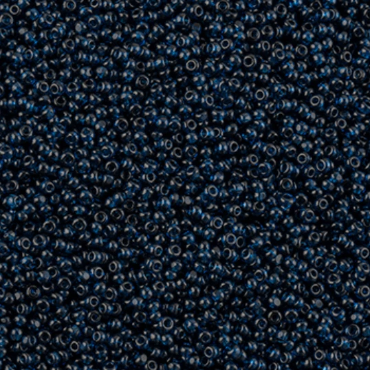 13/0 Charlotte Cut Czech Seed Bead - Transparent Montana Blue (13g VIALS) 13/0 Seedbeads