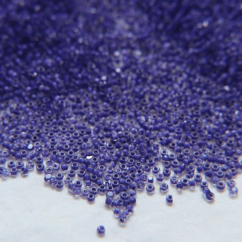 13/0 Charlotte Cut Seed Bead- Colour Lined Neon Dark Purple *10g Hank* Charlotte Cut Seedbeads