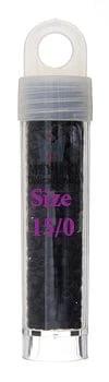 15/0 Delica Beads- Black MATTE (0310v) 15/0 Delica Beads