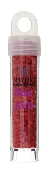 15/0 Delica Beads- Red Opaque (0723v) 15/0 Delica Beads