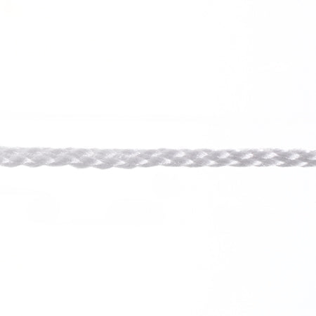 Braided Macrame Cord 4mm 70yrds, White, Lanyard Basics Sundaylace Creations & Bling