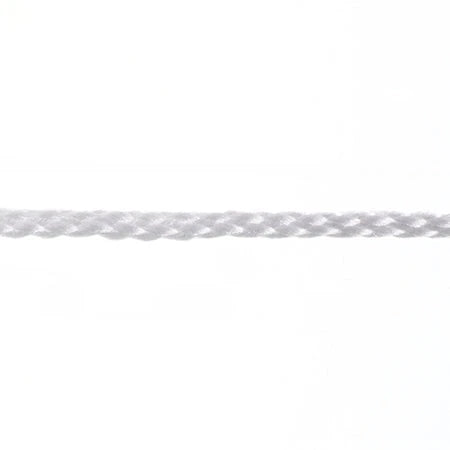 Braided Macrame Cord 4mm 70yrds, White, Lanyard Basics Sundaylace Creations & Bling