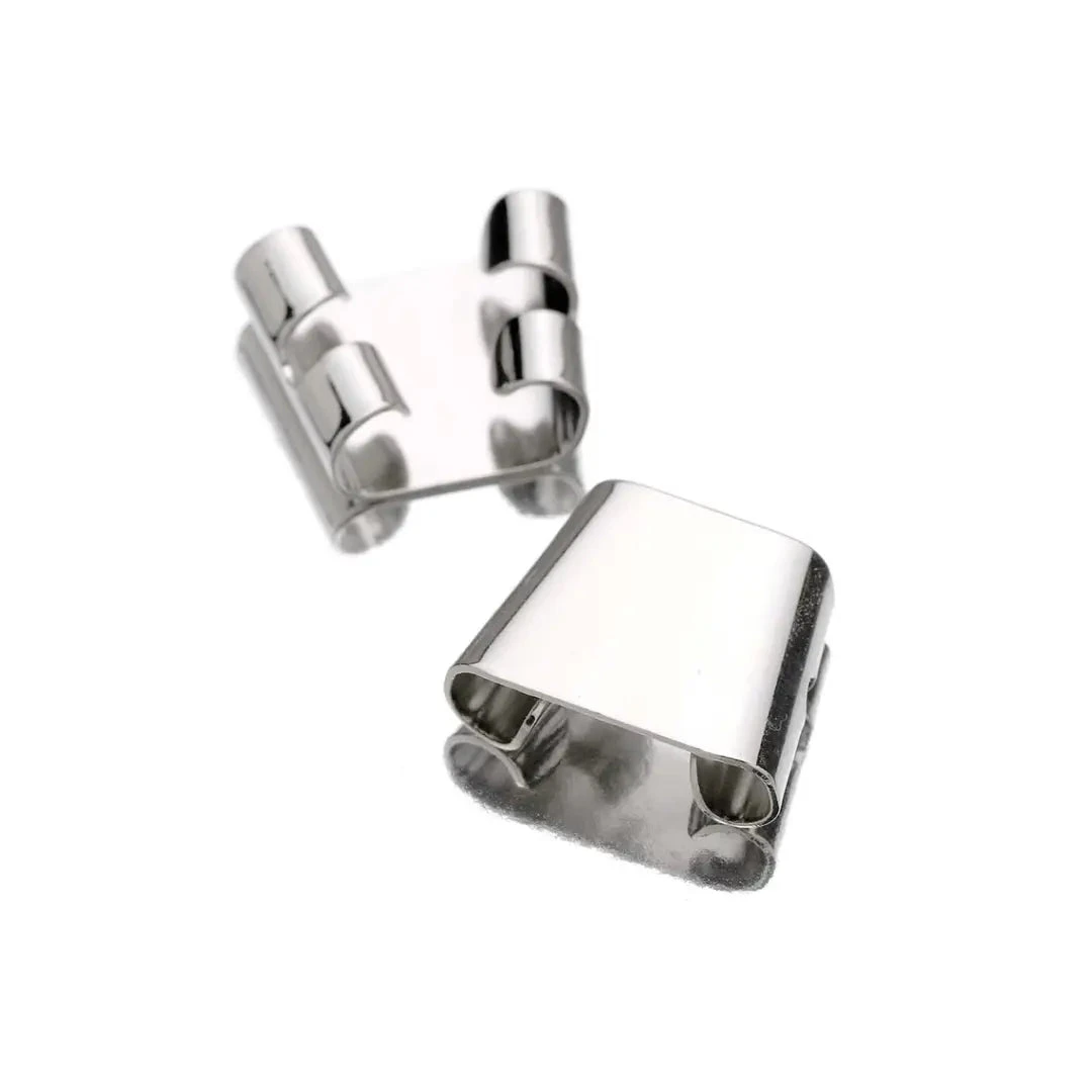 19*14.5mm Bolo slide Nickel Colour, Nickel Free fits (3-4mm bolo cord) (10 pcs), Findings Basis Basics