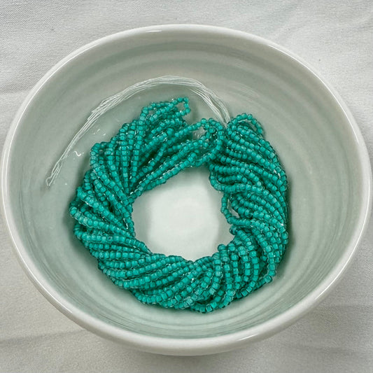 11/0 Charlotte Cut Seed Bead- Crystal Mint Green Lining *10g Hank* India Sheen Charlotte Cut Seedbeads