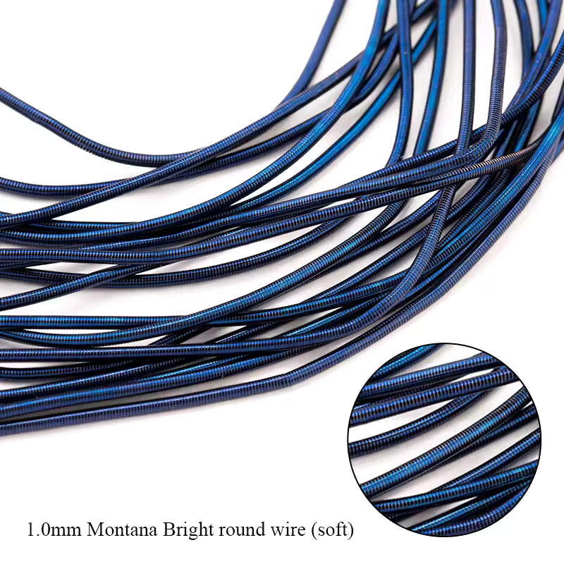 1mm Navy Blue Fancy Smooth French Wire (10g), Promotions French Wire