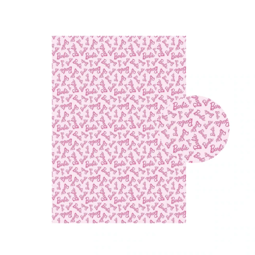 20*25cm Dolly Bright Pink Printed Finish, Long Leatherette Sheets Leather & Vinyl