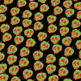 20*30cm "Bad Neon Green Apple" Halloween Party Smooth Texture Finish, Leatherette Sheet Basics