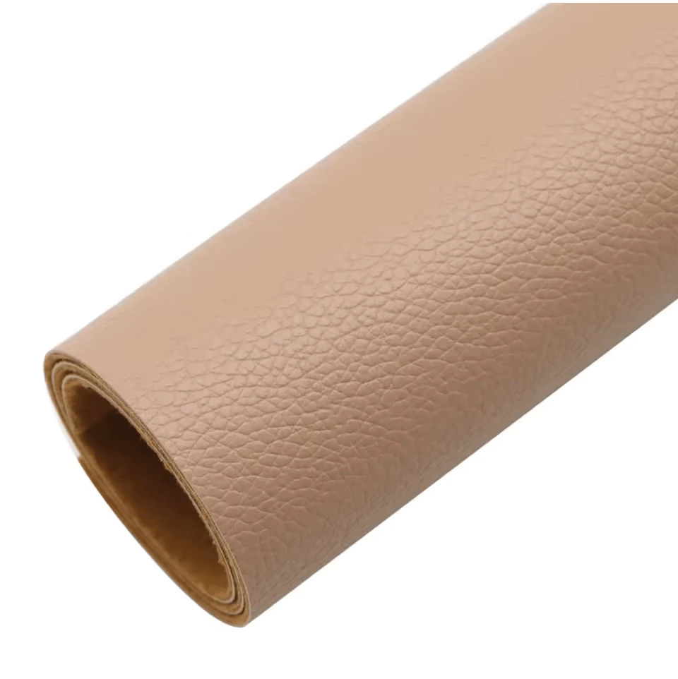 20*30cm Peachy Pink-Orange Leather Texture Finish, Leatherette Sheet Basics
