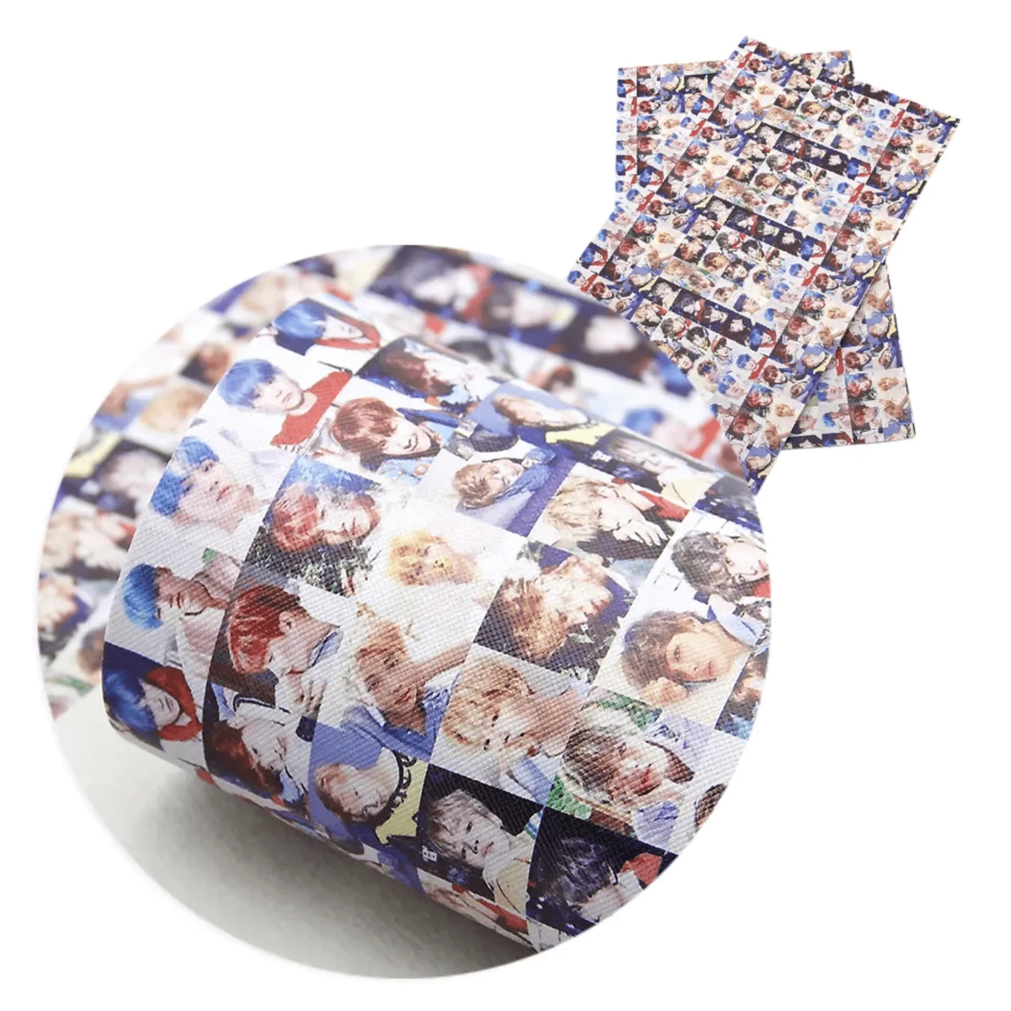 BT5 Headshot Photos OT7 20*33cm *BT5* Themed Printed Acrylic Leatherette Sheet Leather & Vinyl