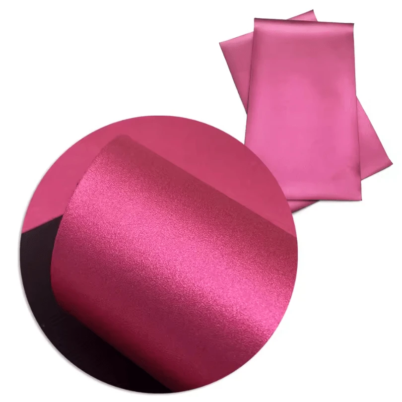 20*33cm Hot Pink Shimmer Metallic, Smooth Long Leatherette Sheet, Basics Leather & Vinyl