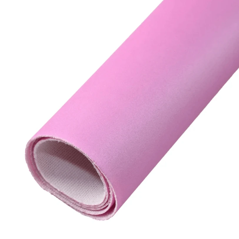 20*33cm Plum Pink Smooth Sheepskin Smooth Thin Texture, Long Leatherette Sheet Basics Leather & Vinyl