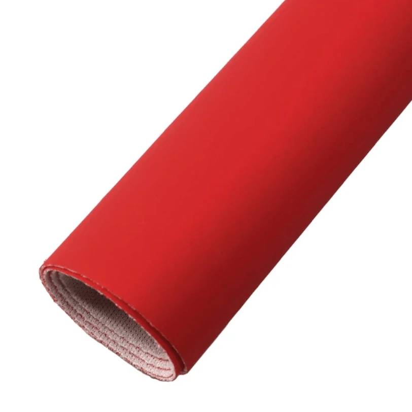 20*33cm Red Smooth Sheepskin Smooth Thin Texture, Long Leatherette Sheet Basics Leather & Vinyl