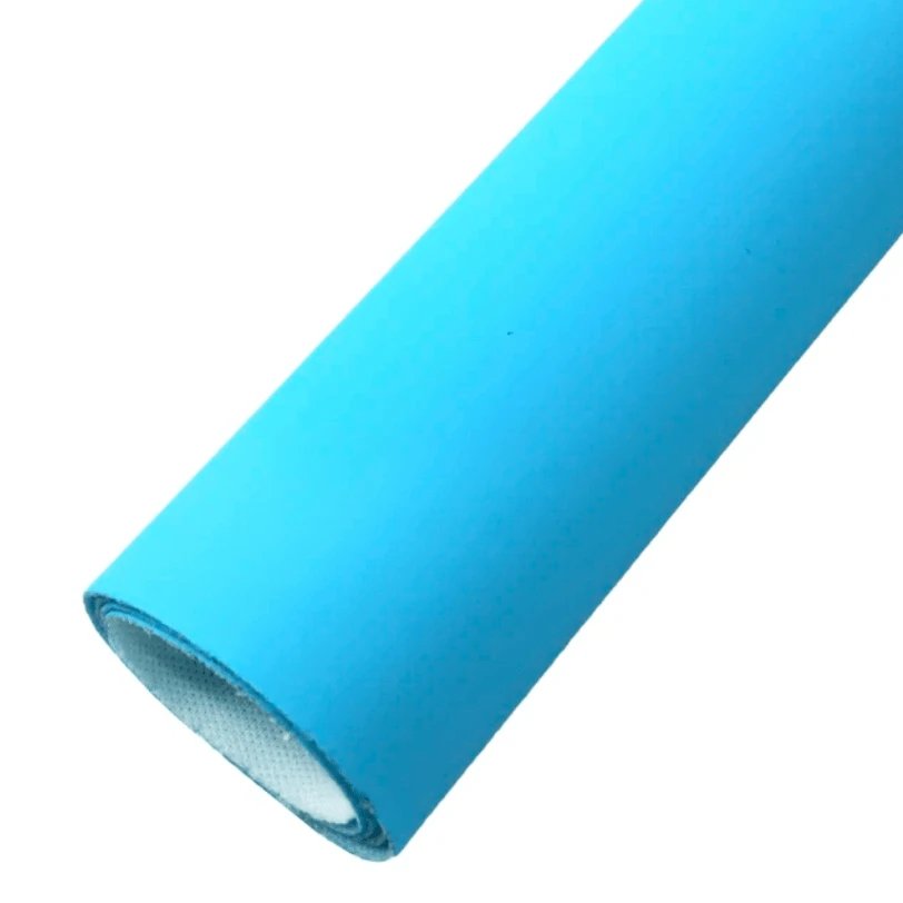 20*33cm Sky Blue Smooth Sheepskin Smooth Thin Texture, Long Leatherette Sheet Basics Leather & Vinyl