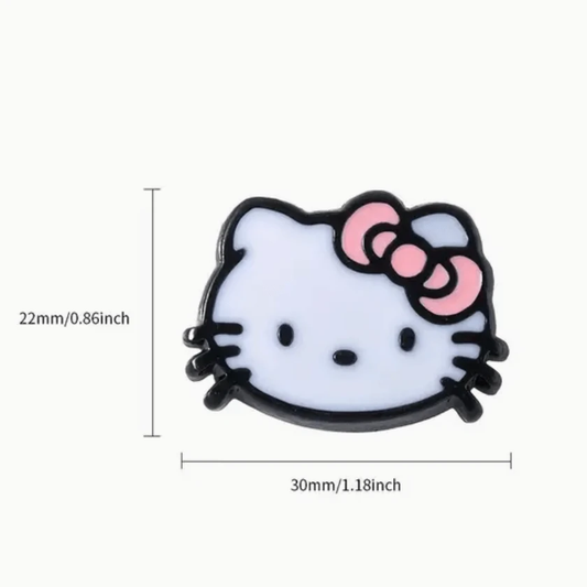 20*33mm "Pink Bow Kitty" Acrylic Cat Shaped, Glue on, Resin Gems (Sold in pair) Resin Gems