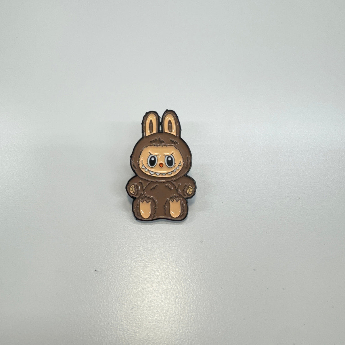 Light brown 20*35mm Laboubou Print on Black Metal Pins, Sold Individually, Promotions (1 pcs) Promotion