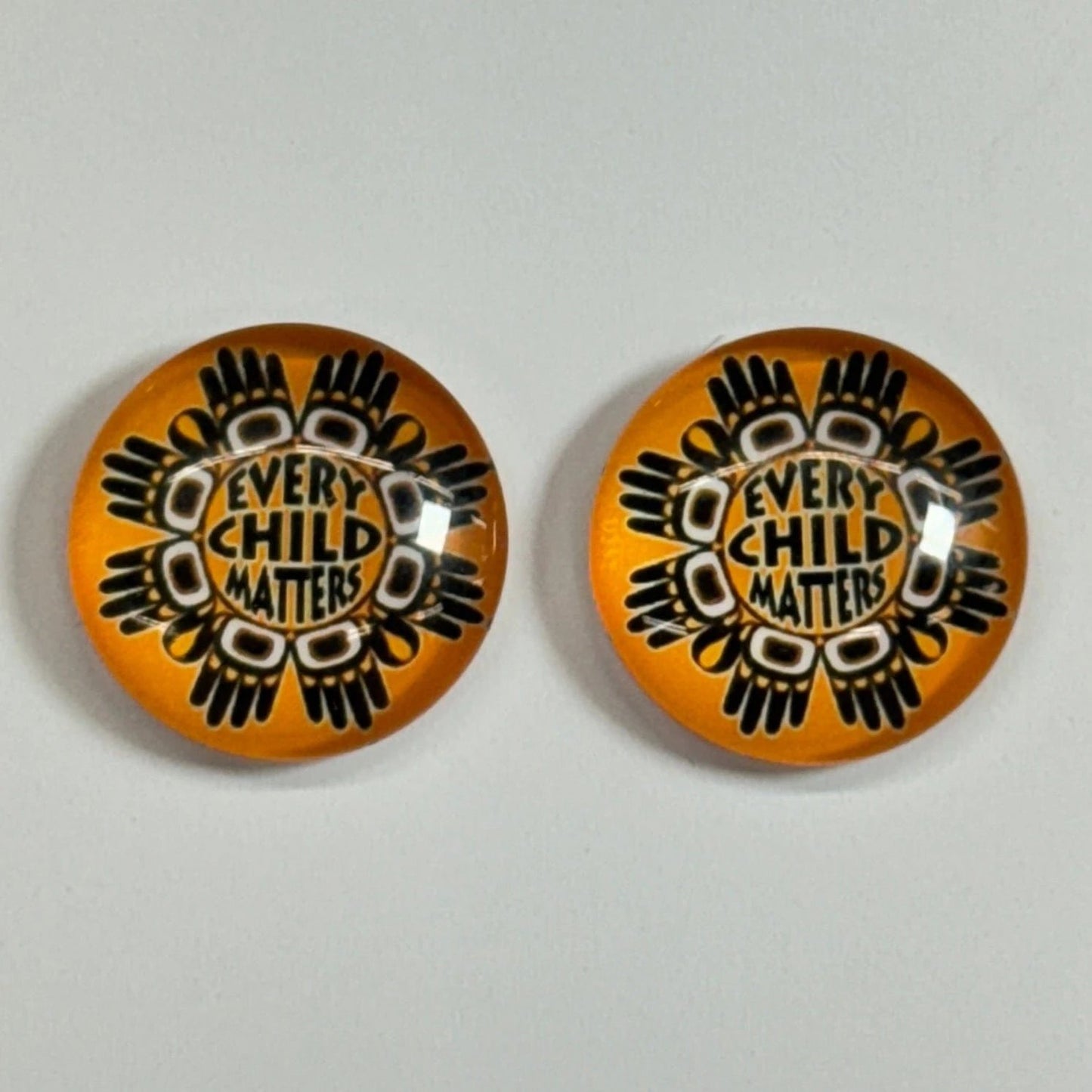 Eagle Design Hands 20mm Mixture of Every Child Matters Designs, Glue on, Resin Gem (Sold In Pair) Resin Gems