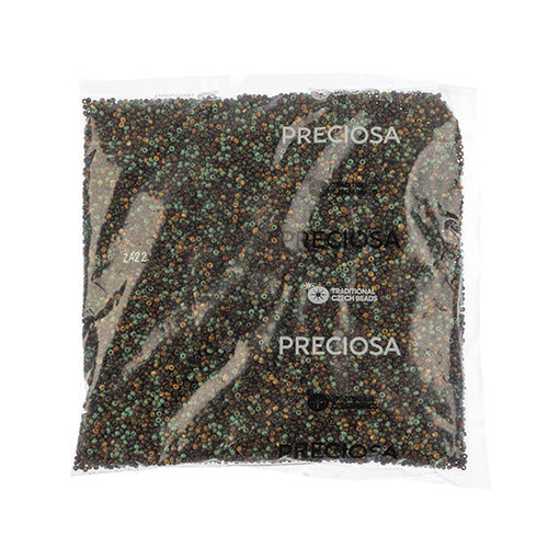 11/0 Czech Seed Bead, Opaque Travertine mix (22g) 11/0 Preciosa Seed Beads