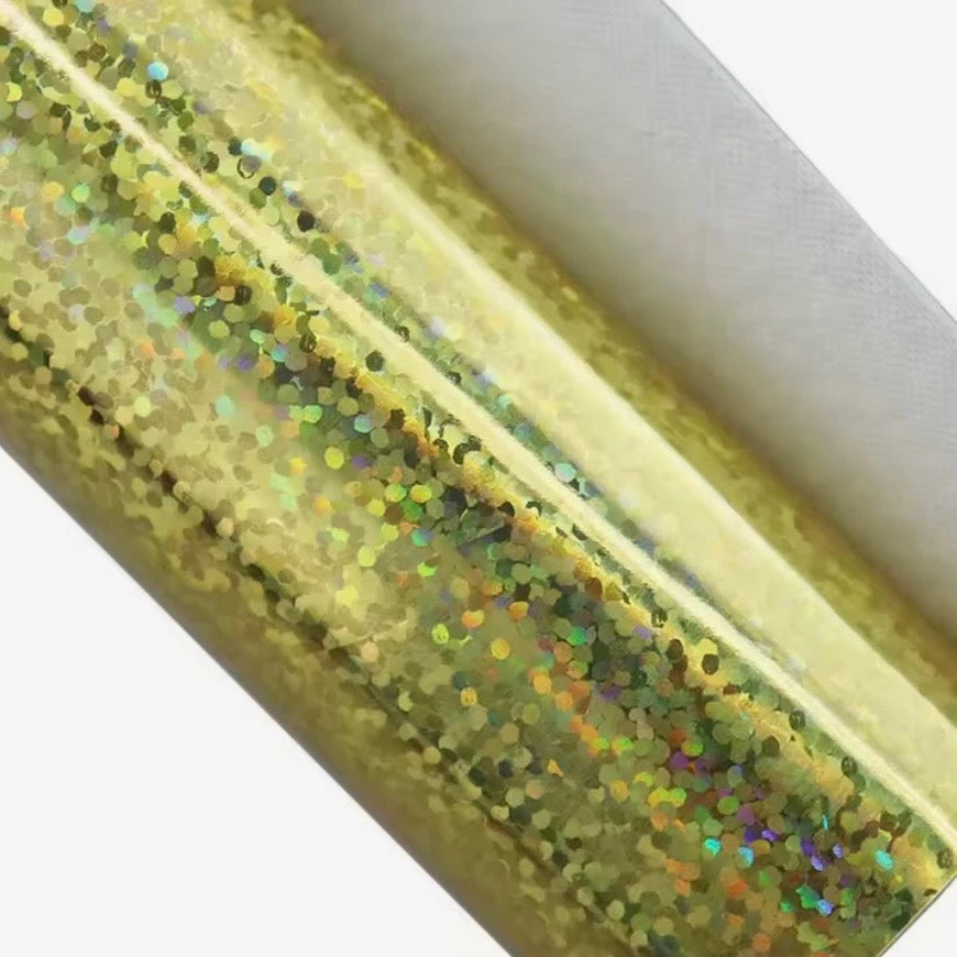 20*30cm Gold Iridescent Holographic Sheets, Long Leatherette Sheets Leatherette