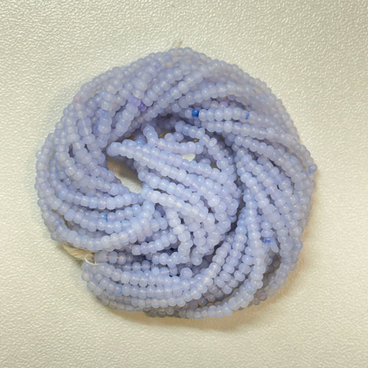 11/0 Charlotte Cut Seed Bead- Opal Sky Blue *10g Hank* India Sheen Charlotte Cut Seedbeads