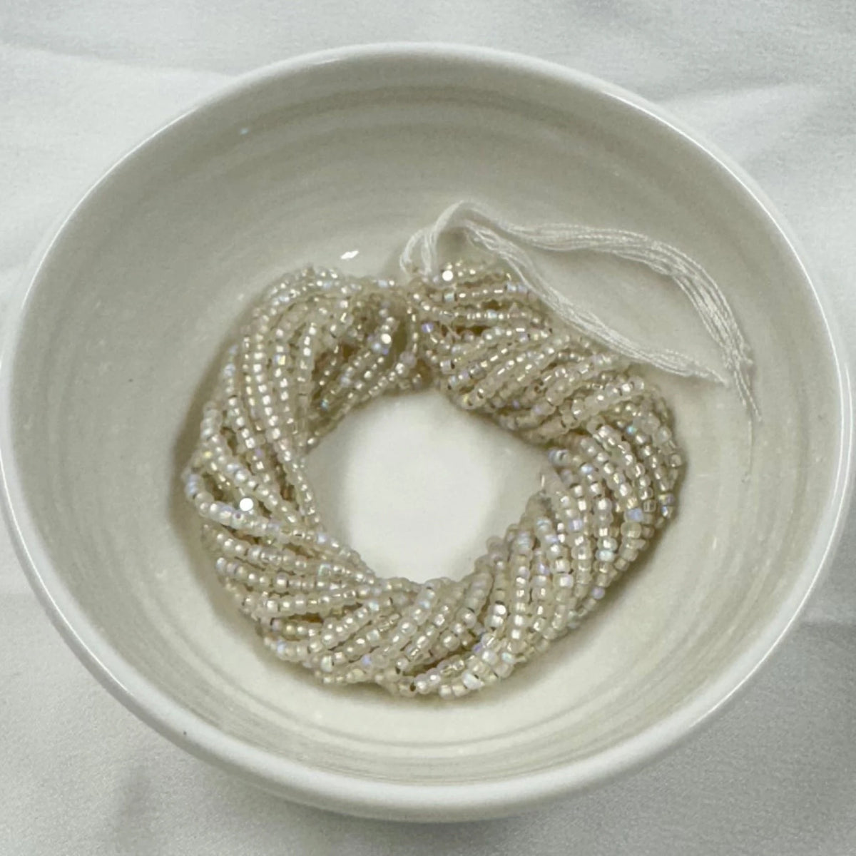 11/0 Charlotte Cut PREMIUM Seed Bead- Patina Matte Crystal Silver Lined Aurore Boreale *10g Hank* India Sheen Charlotte Cut Seedbeads