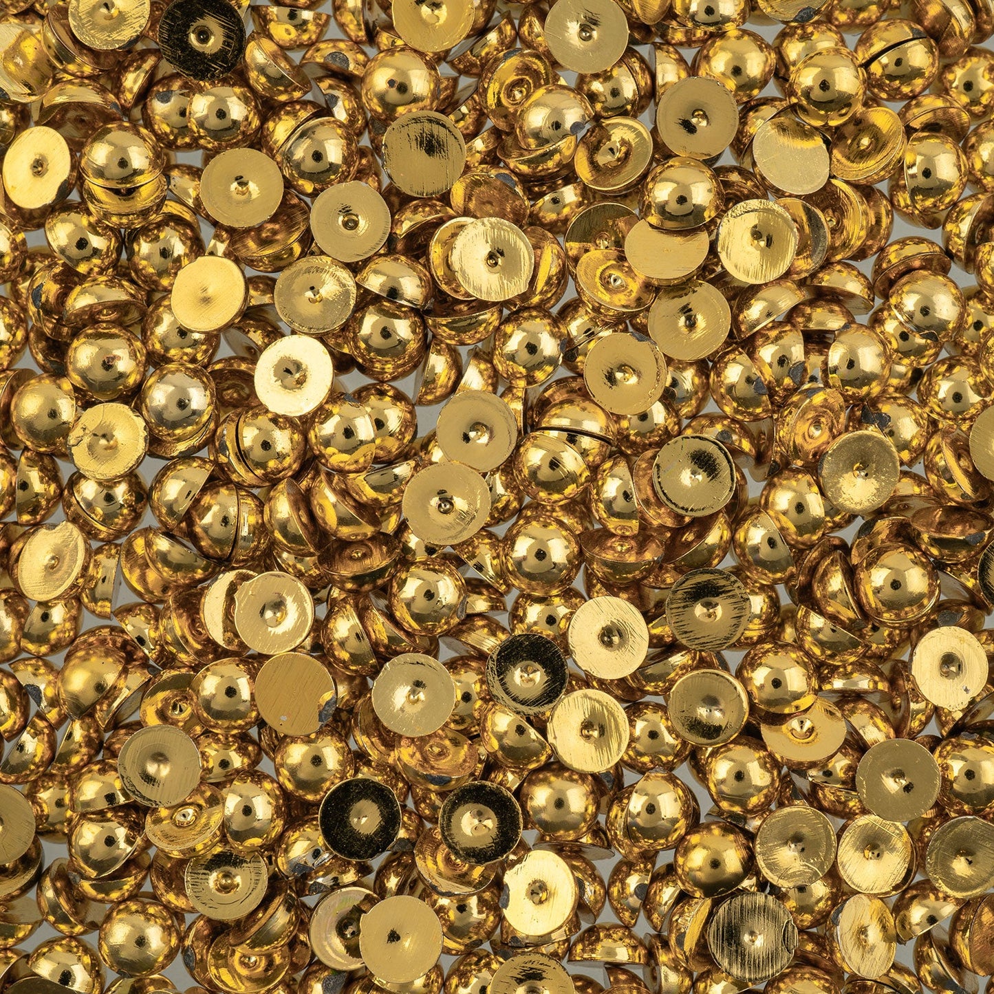 5mm (Ss20) Metallic Gold Crystal Lane DIY Flat Back Plastic Pearl (575pcs) Pearl Beads