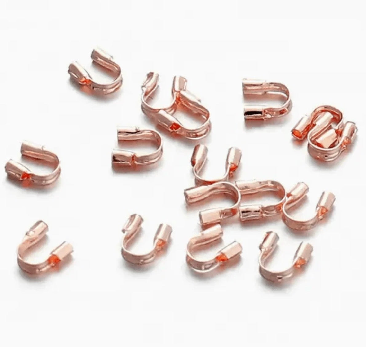 4*5mm Rose Gold Wire Guardians, Metal Findings *200pcs Basics