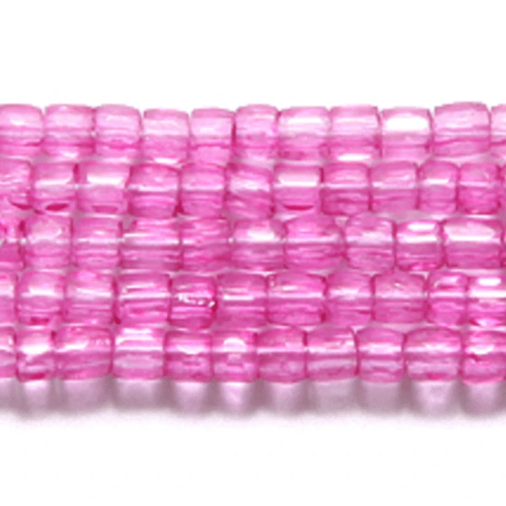 3 Cut Beads 9/0 Rasberry Pink Solgel Crystal RARE *HANK 9SC6294 3-cut Beads