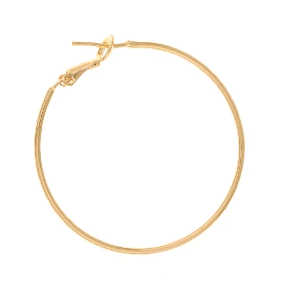 30mm GOLD Rounded Teardrop Hoops High Quality, Earring Findings *10 pieces* Basics